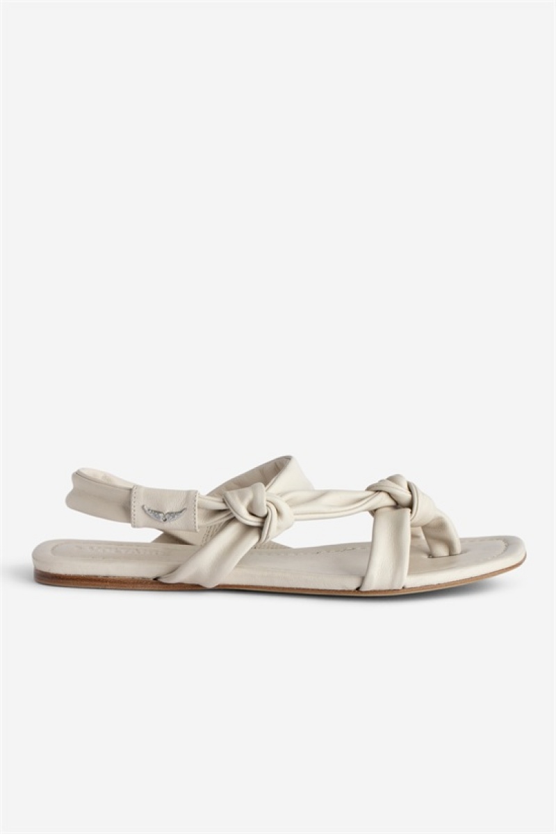 Zadig & Voltaire Forget Me Knot Sandals Beige | ZV-255786