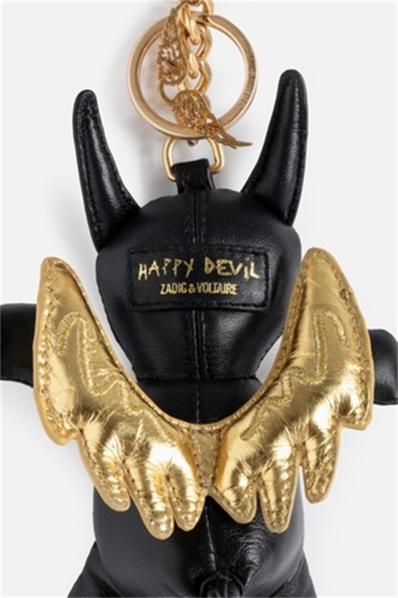 Zadig & Voltaire Happy Devil Key Ring Negras | ZV-255796