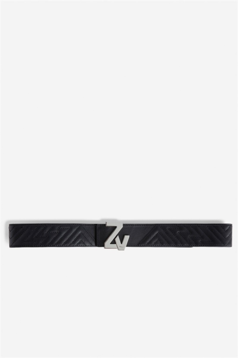 Zadig & Voltaire Initiale La Best Belt Negras | ZV-255834