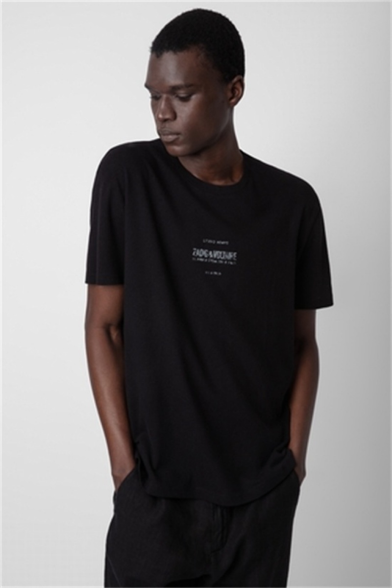 Zadig & Voltaire Jetty Studio T-shirt Negras | ZV-255679