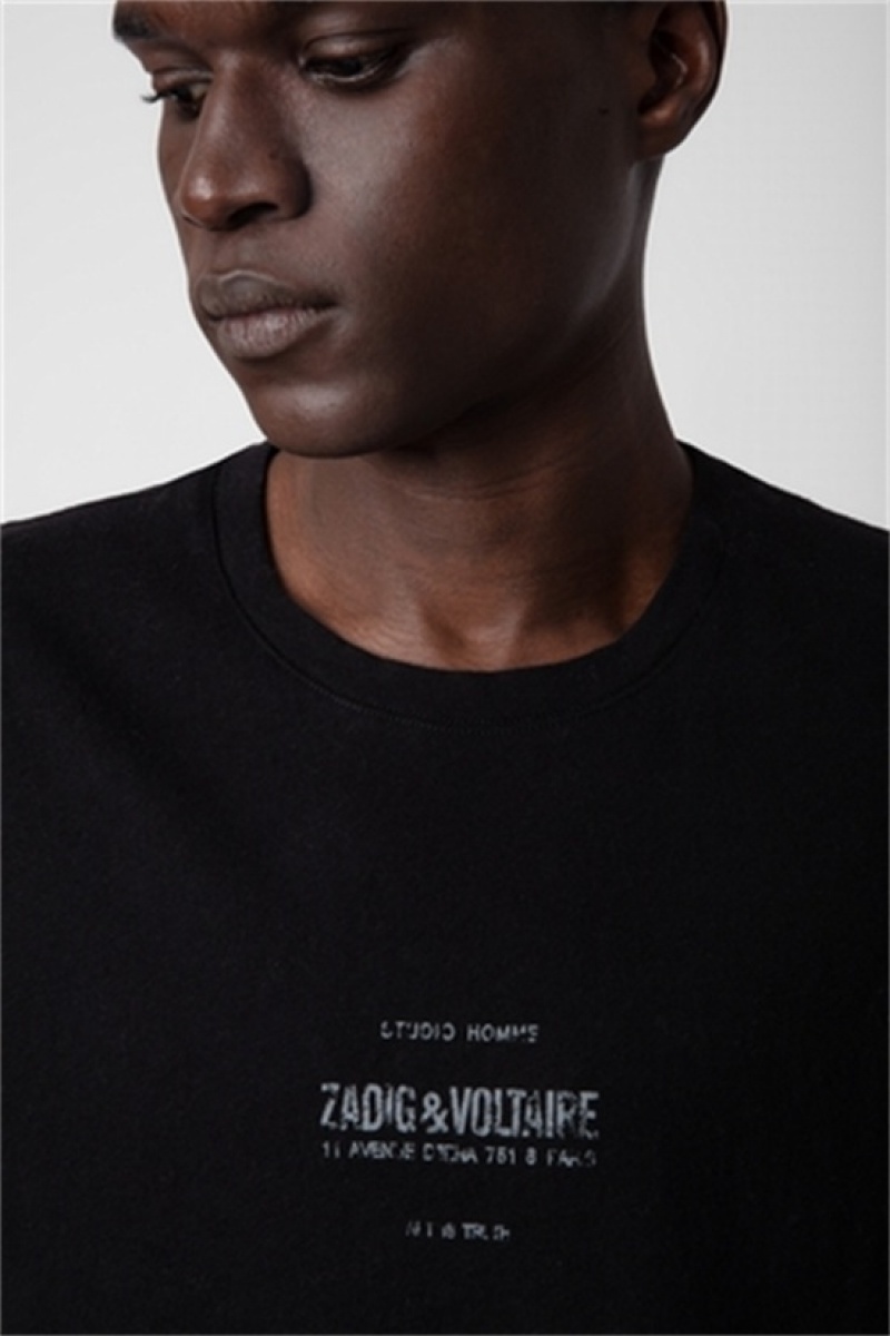 Zadig & Voltaire Jetty Studio T-shirt Negras | ZV-255679