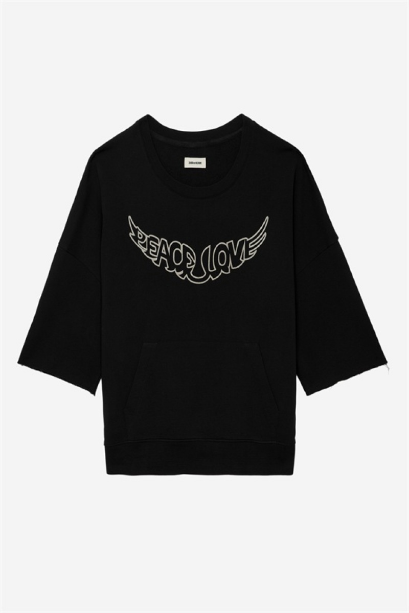 Zadig & Voltaire Kaly Love Wings Sweatshirt Gris | ZV-256248