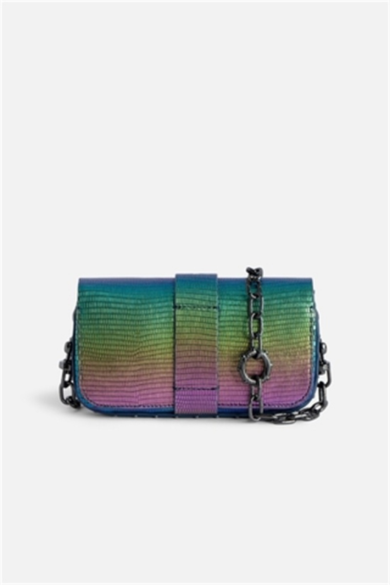 Zadig & Voltaire Kate Wallet Embossed Metallic Multicolor | ZV-256127