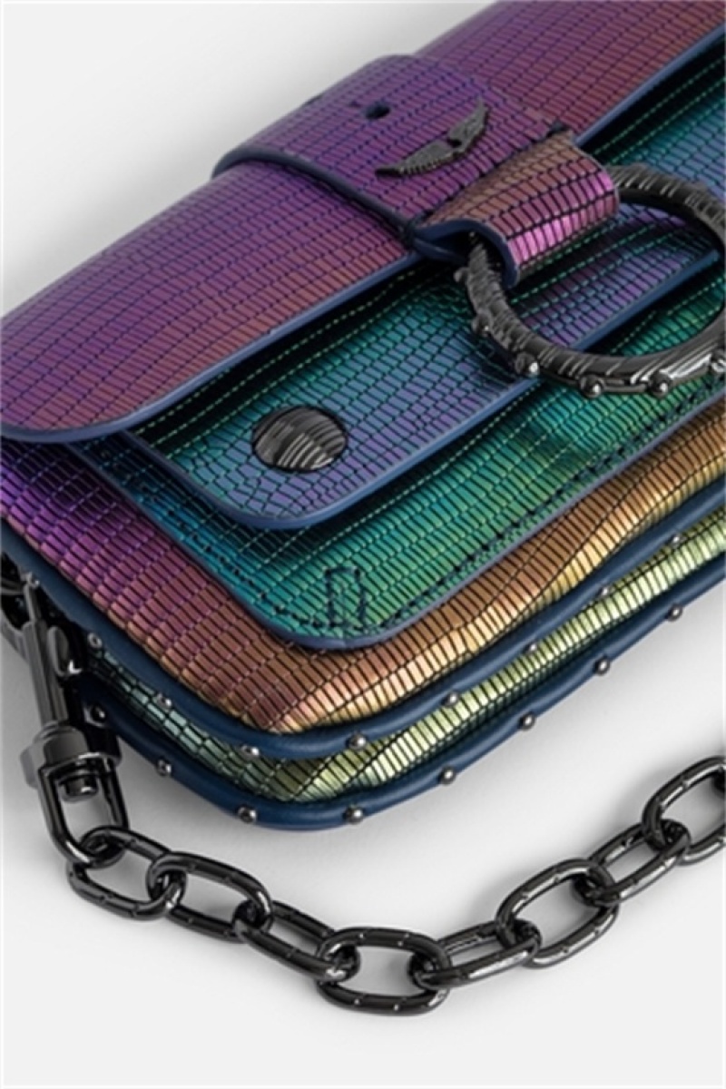 Zadig & Voltaire Kate Wallet Embossed Metallic Multicolor | ZV-255981