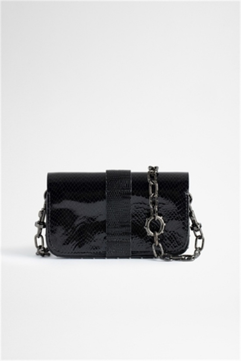 Zadig & Voltaire Kate Wallet Glossy Bag Negras | ZV-256129