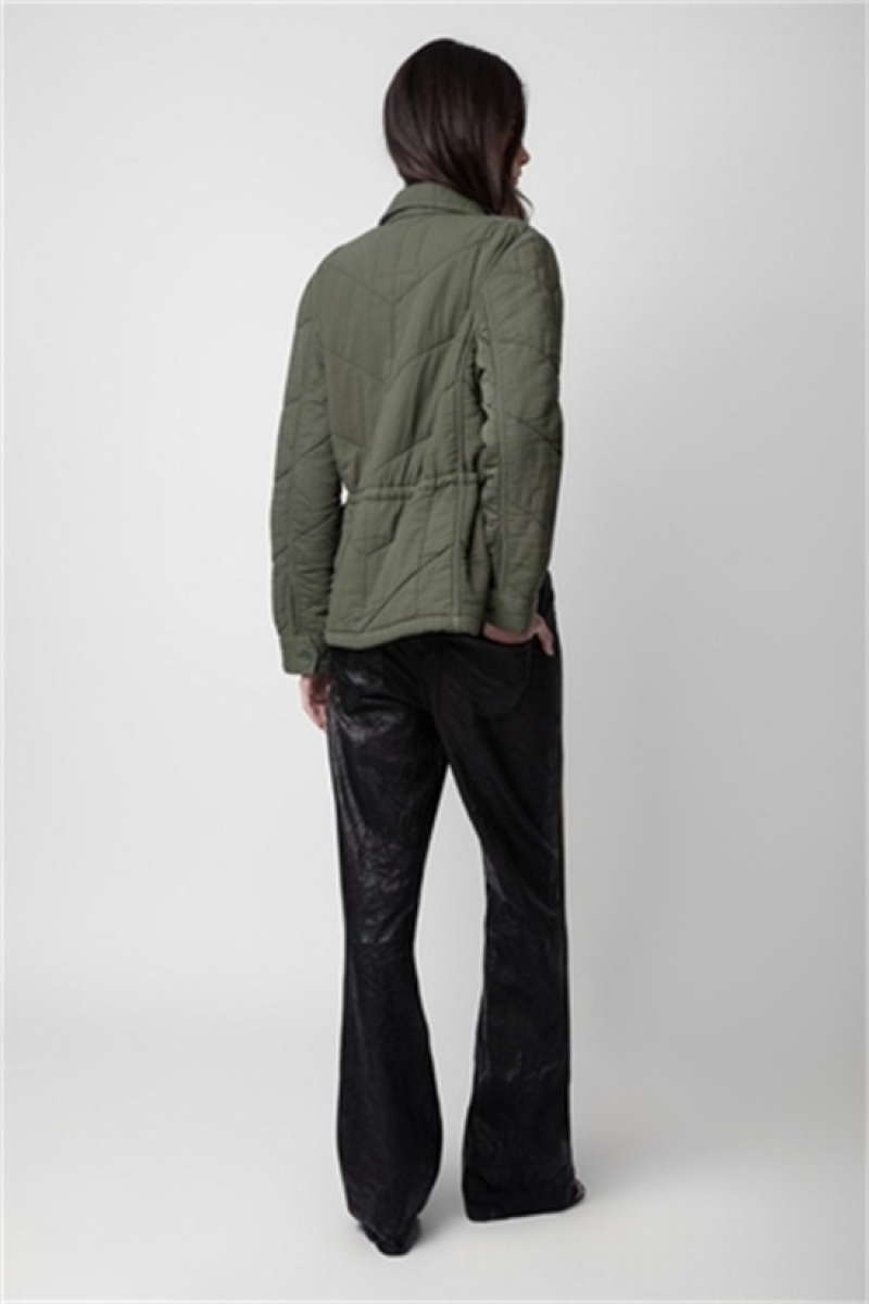 Zadig & Voltaire Kayak Jacket Kaki | ZV-256416