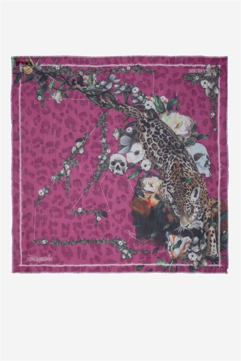 Zadig & Voltaire Kerry Scarf Moradas | ZV-255820