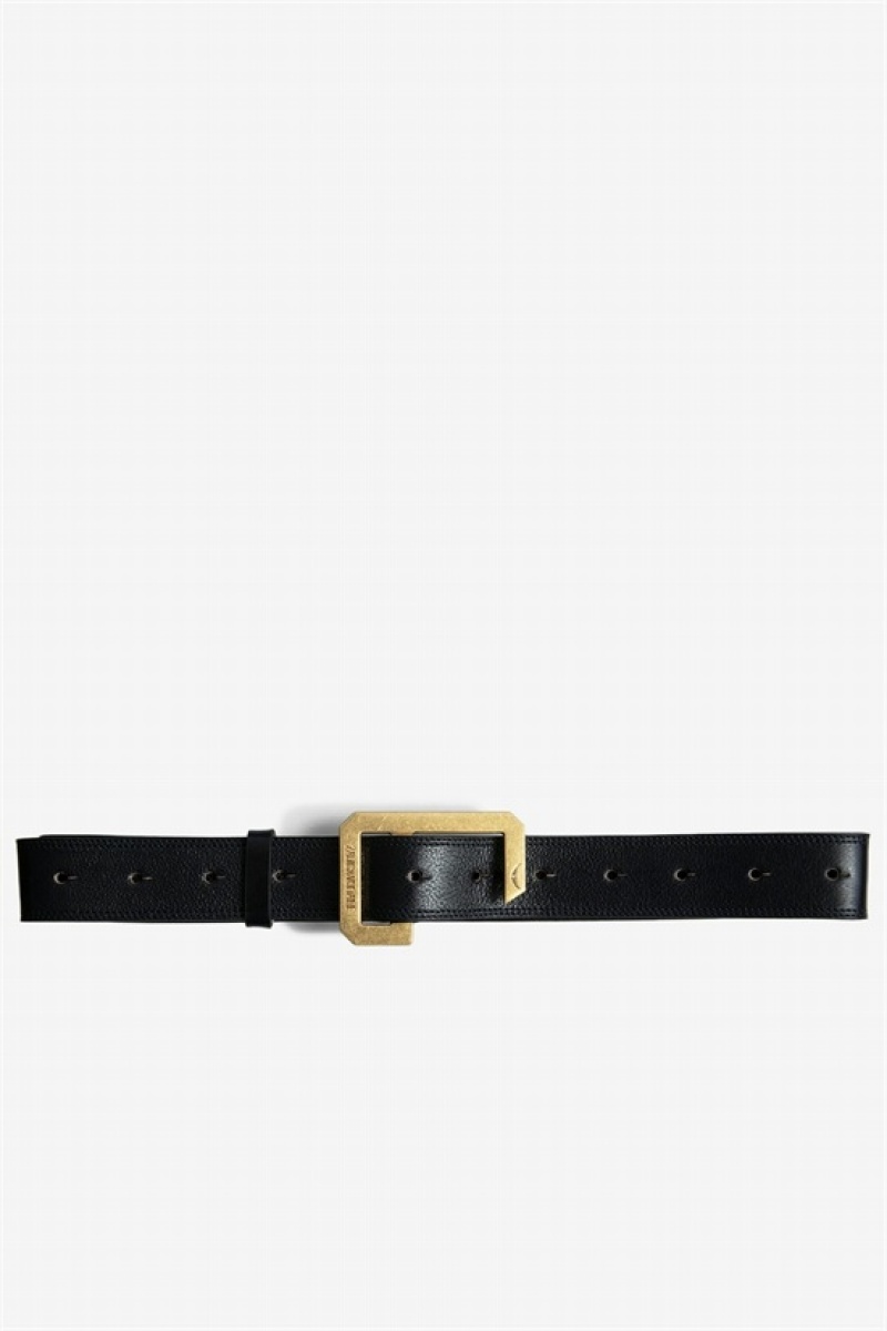 Zadig & Voltaire La Cecilia 35 Mm Belt Azules Oscuro | ZV-255828