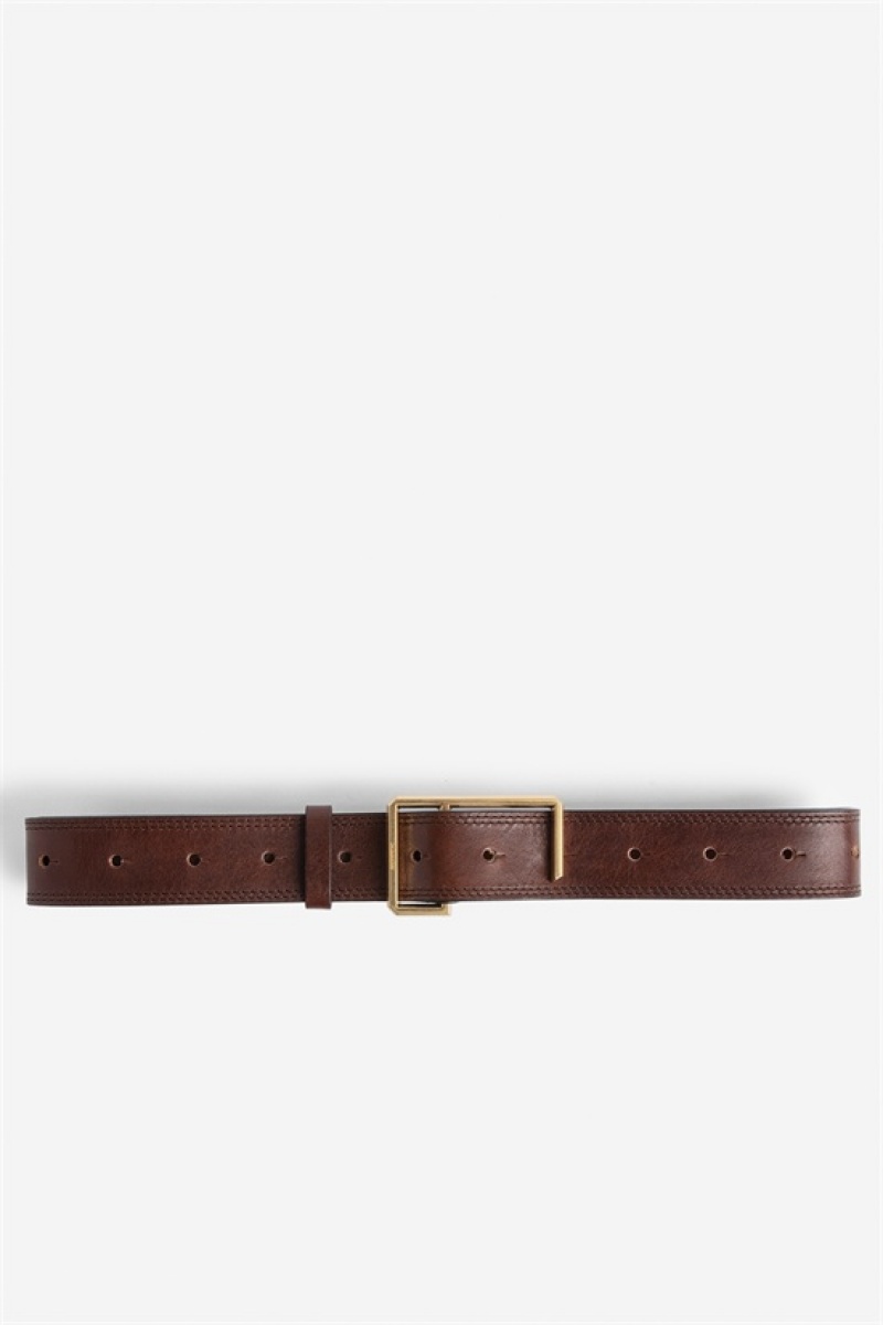 Zadig & Voltaire La Cecilia Belt Marrones | ZV-255826