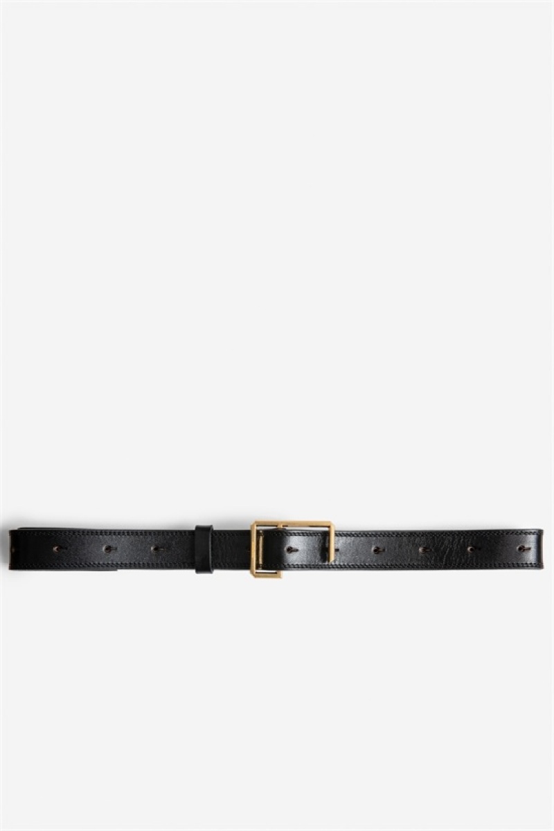 Zadig & Voltaire La Cecilia Obsession Belt Negras | ZV-255833