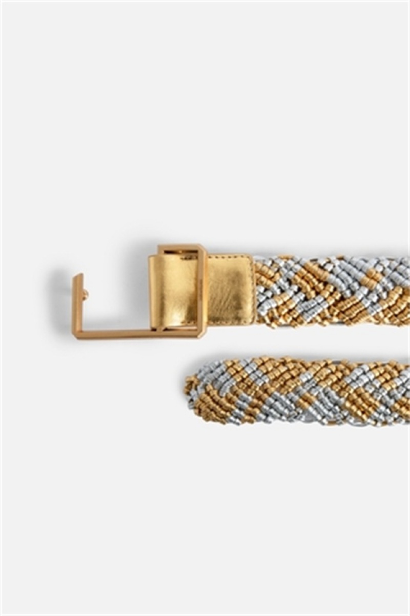 Zadig & Voltaire La Cecilia Obsession Belt Doradas | ZV-255830