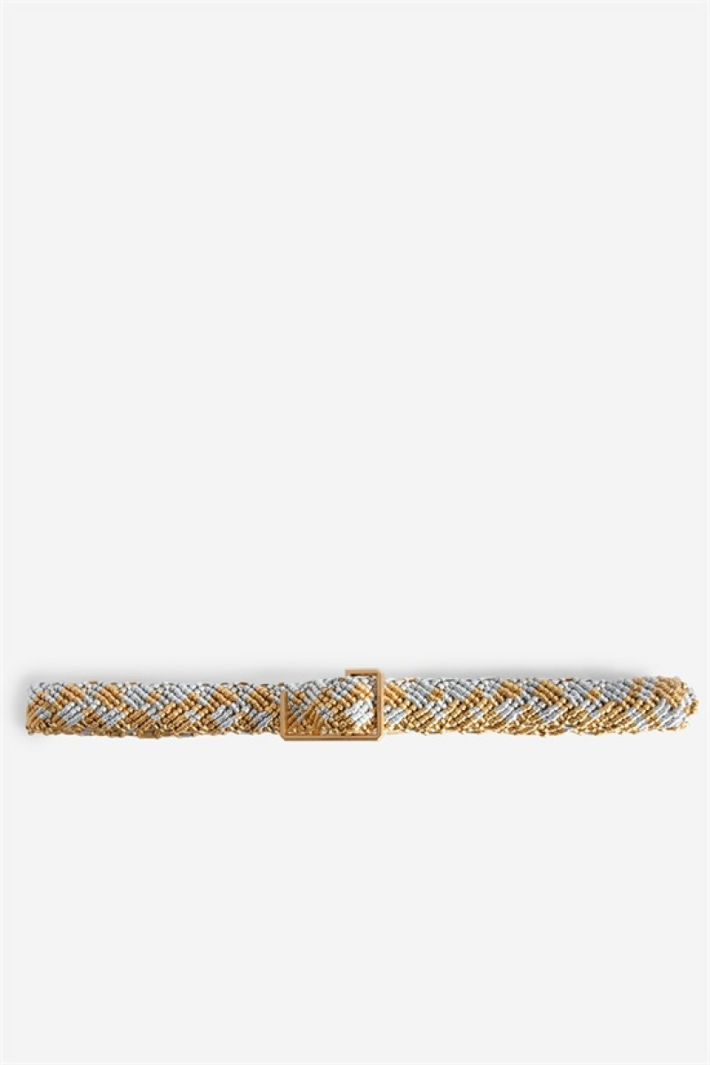 Zadig & Voltaire La Cecilia Obsession Belt Doradas | ZV-255830