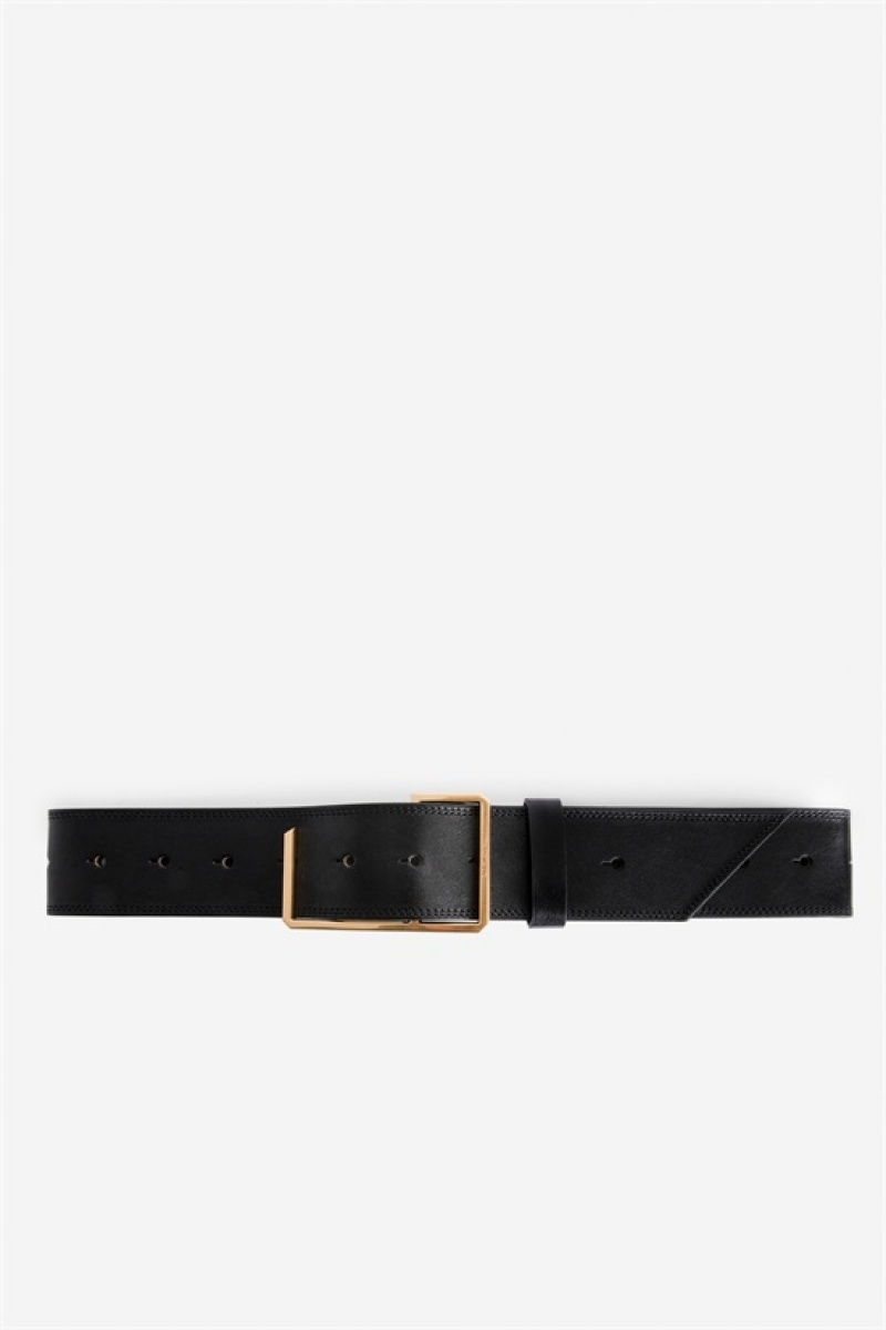 Zadig & Voltaire La Cecilia Obsession Belt Negras | ZV-255825