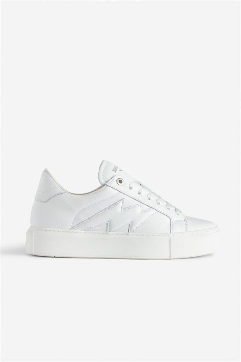 Zadig & Voltaire La Flash Fornido Sneakers Blancas | ZV-255776