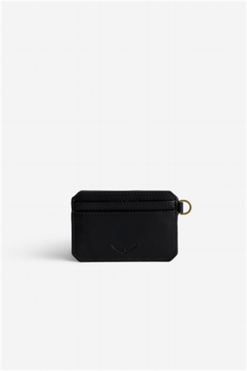 Zadig & Voltaire Le Cecilia Pass Card Case Negras | ZV-255927