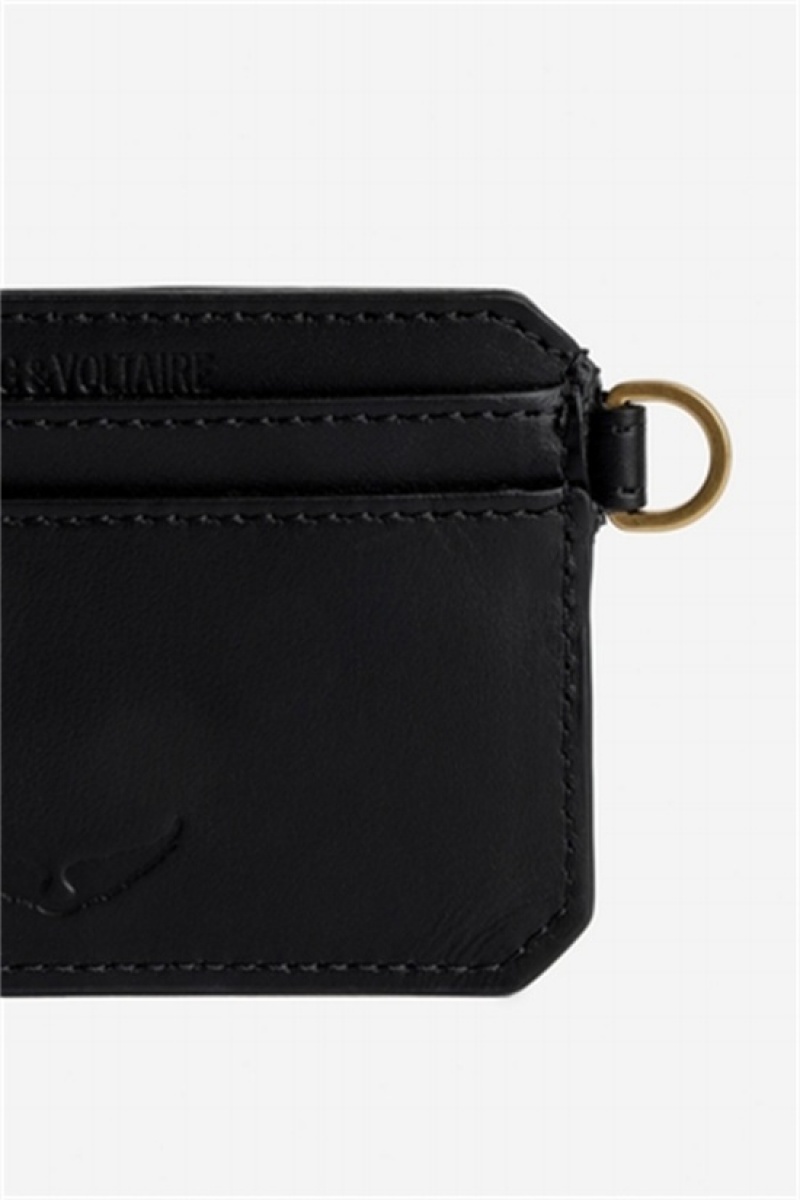 Zadig & Voltaire Le Cecilia Pass Card Case Negras | ZV-255927