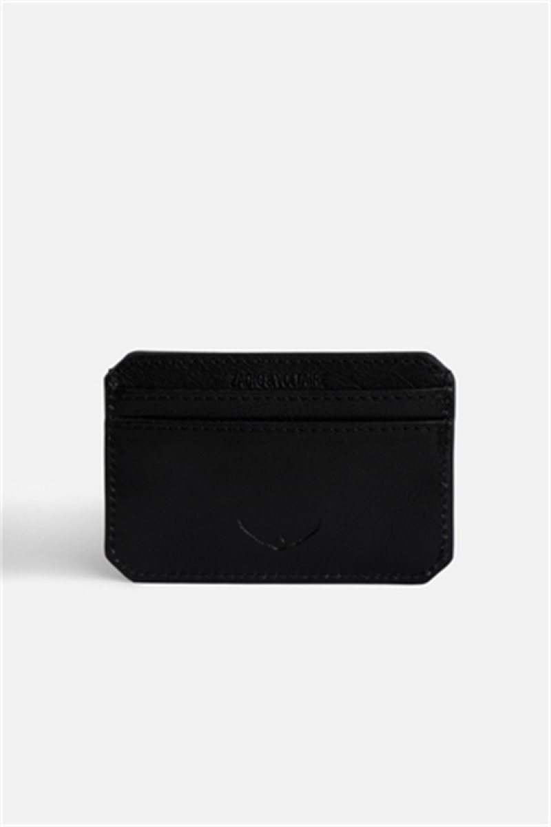 Zadig & Voltaire Le Cecilia Pass Card Holder Negras | ZV-255941