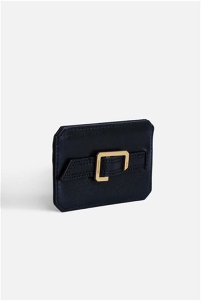 Zadig & Voltaire Le Cecilia Pass Card Holder Azules Oscuro | ZV-255940