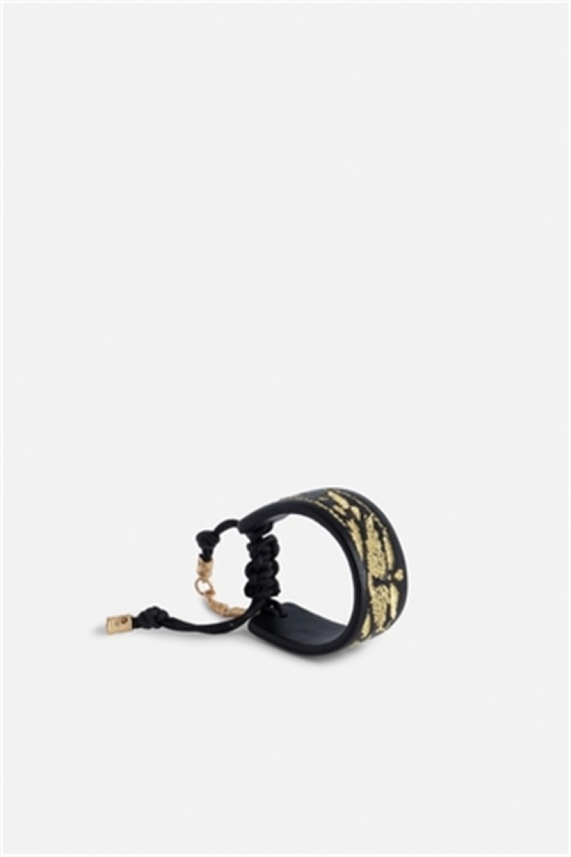 Zadig & Voltaire Lenny Bracelet Negras Doradas | ZV-255901