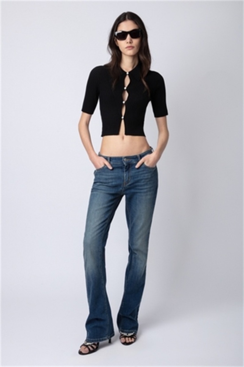 Zadig & Voltaire Lyam Top Negras | ZV-256305