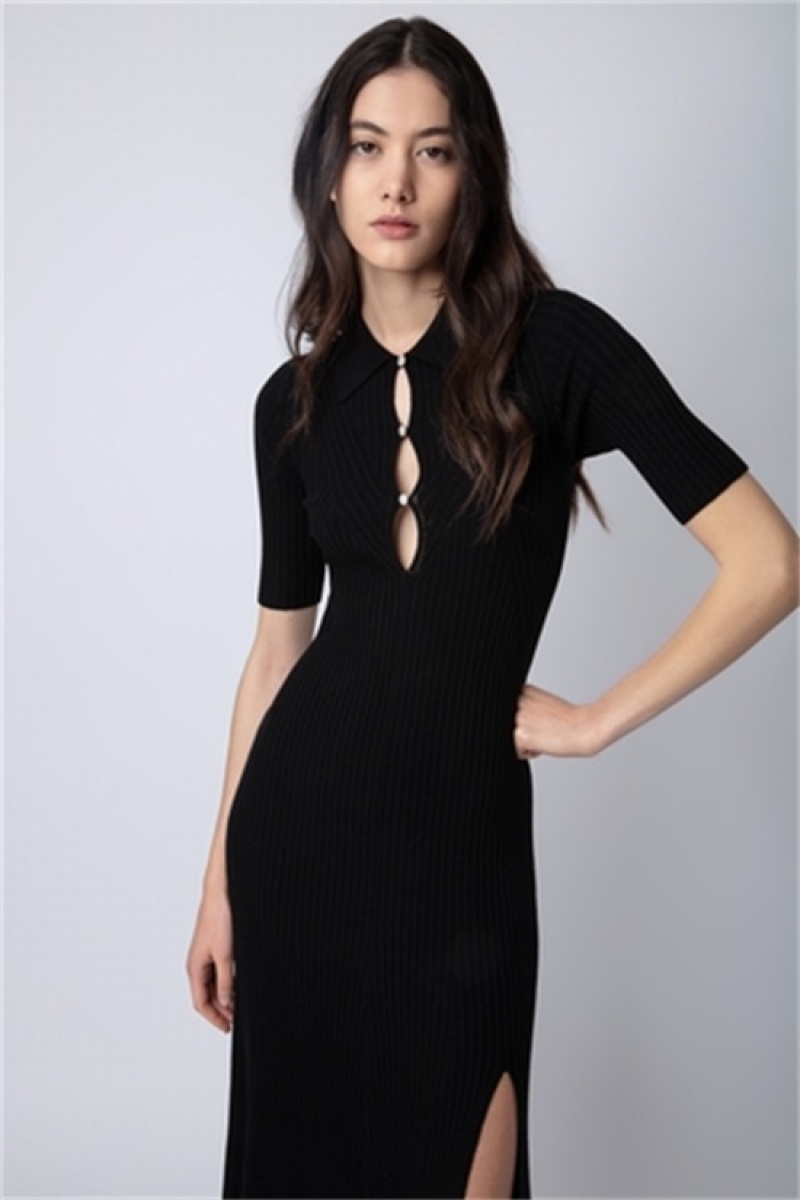 Zadig & Voltaire Lysa Vestido Negras | ZV-256367