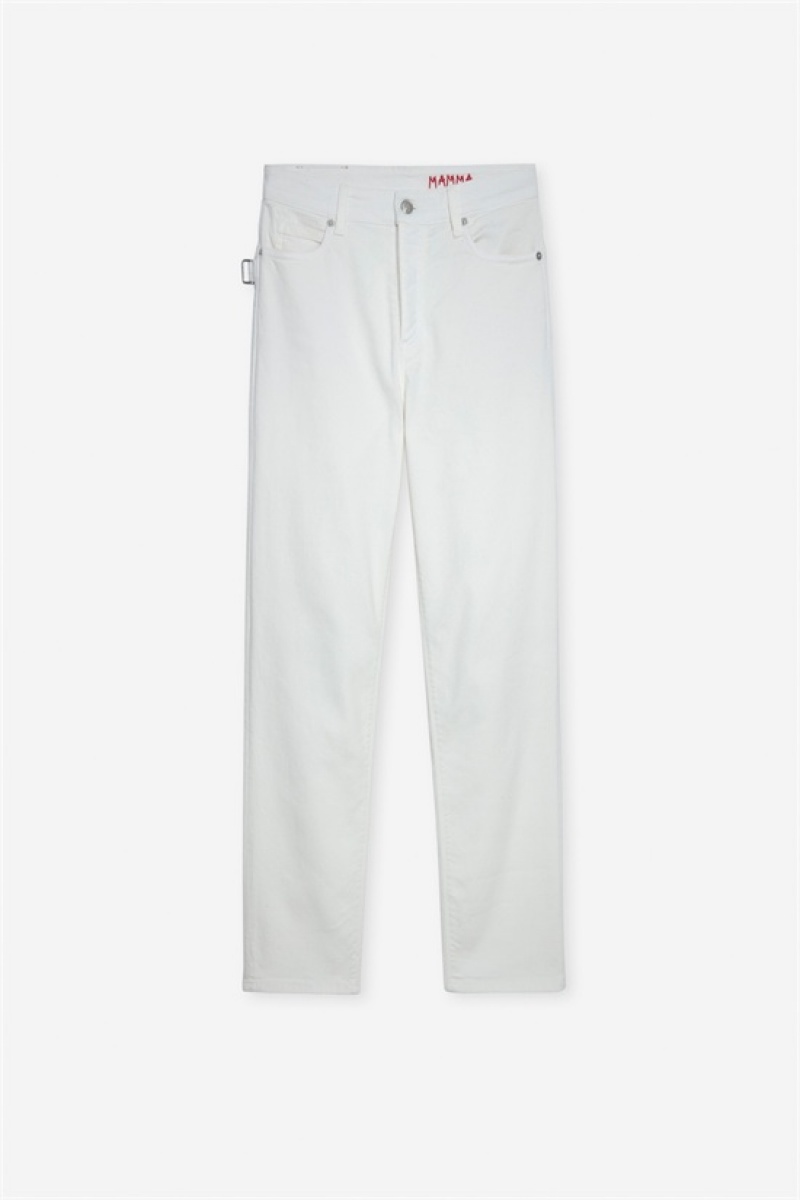 Zadig & Voltaire Mamma Eco Jeans Blancas | ZV-256206