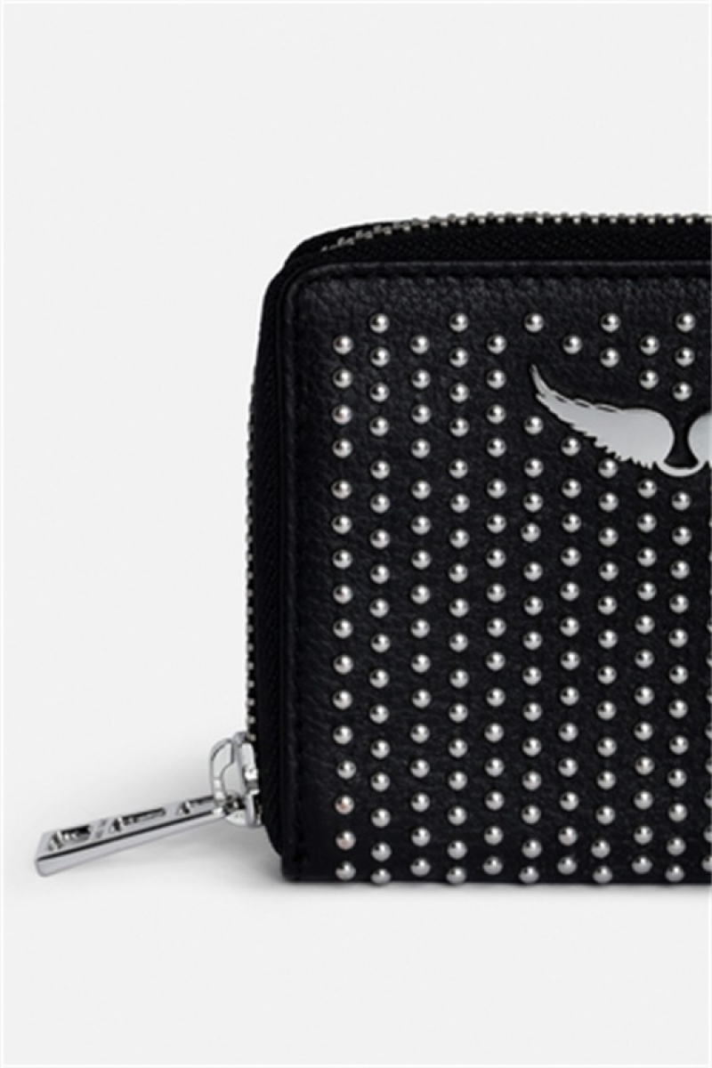 Zadig & Voltaire Mini Dotted Swiss Wallet Negras | ZV-255932