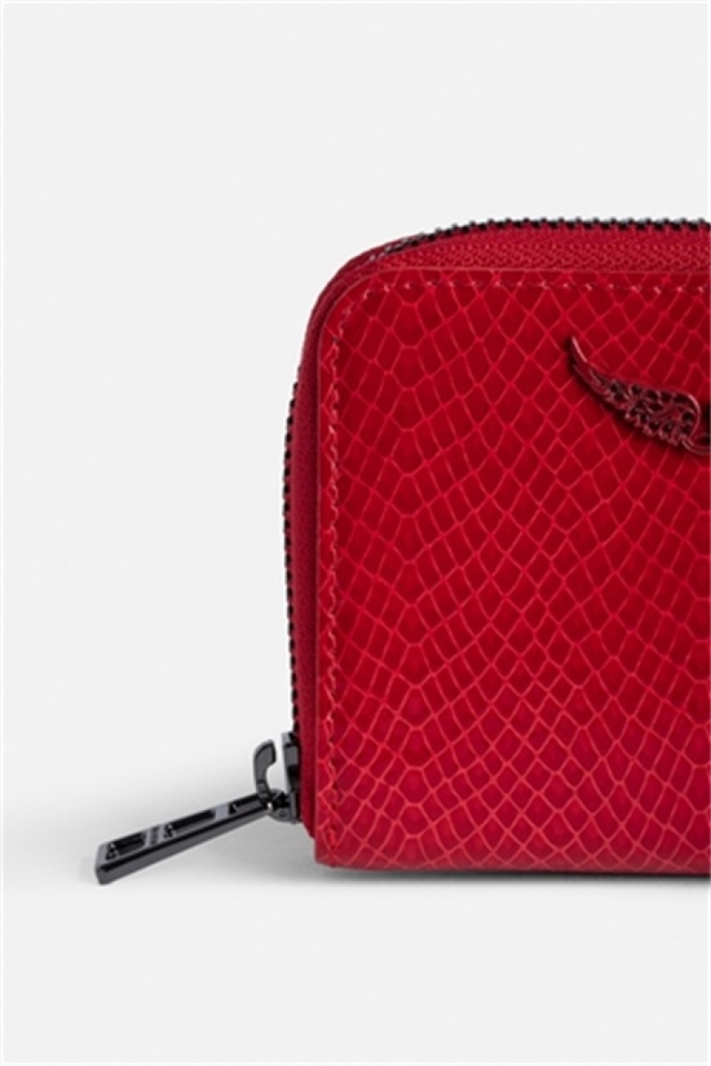 Zadig & Voltaire Mini Glossy Wallet Rojas | ZV-255934