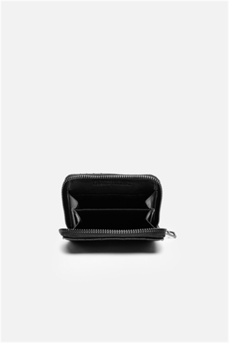 Zadig & Voltaire Mini Matelasse Wallet Negras | ZV-255937