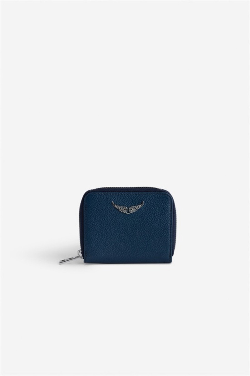 Zadig & Voltaire Mini Wallet Azul Marino | ZV-255939