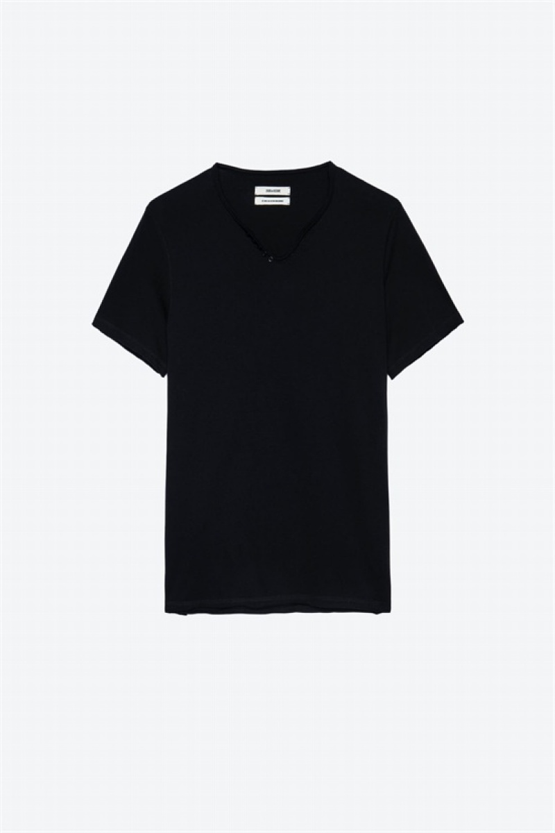 Zadig & Voltaire Monastir Mc T-shirt Negras | ZV-255719