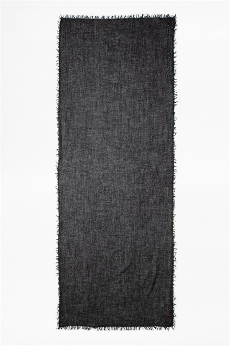 Zadig & Voltaire Nuage Cashmere Scarf Negras | ZV-255824