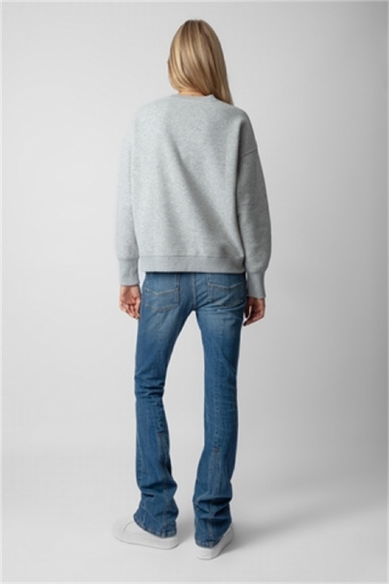 Zadig & Voltaire Oscar Je T'aime Sweatshirt Gris | ZV-256252