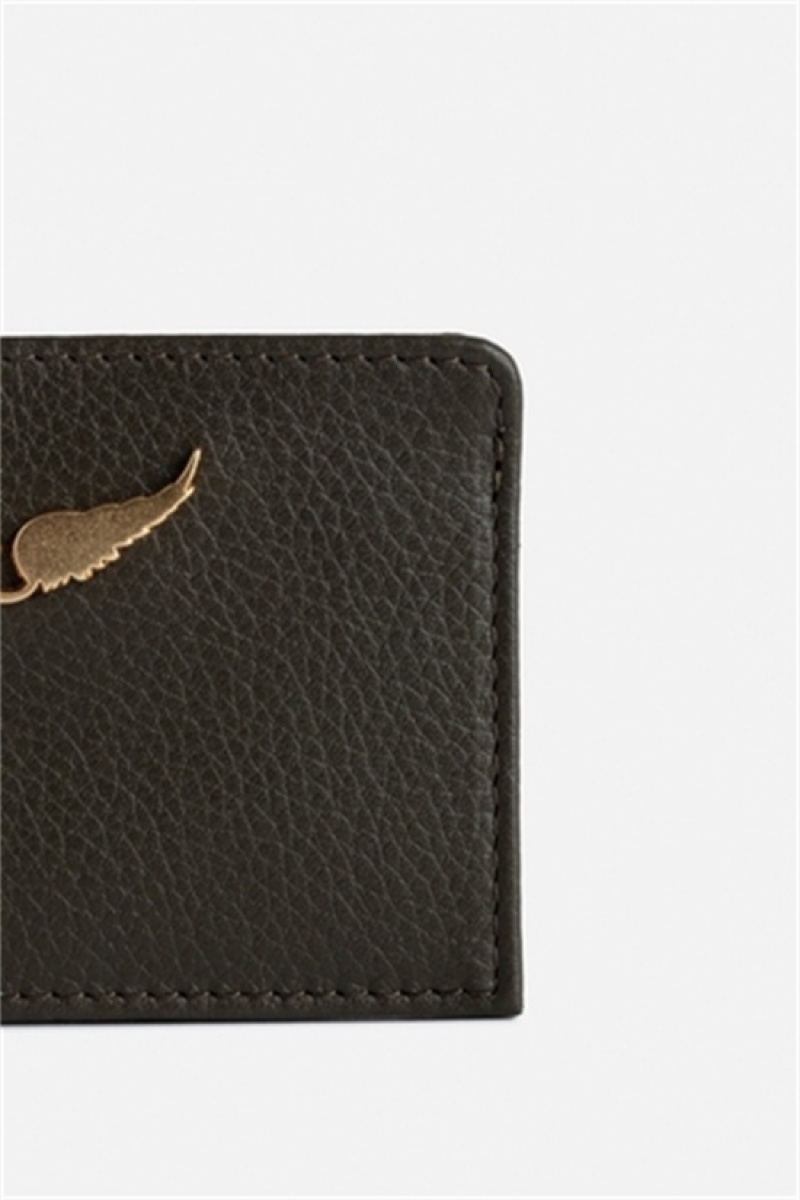 Zadig & Voltaire Pass Card Holder Kaki | ZV-255945