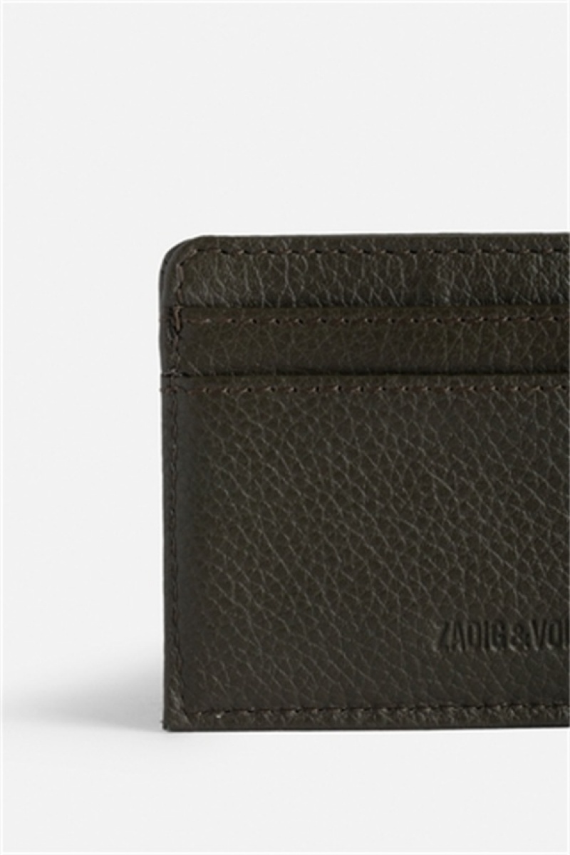 Zadig & Voltaire Pass Card Holder Kaki | ZV-255945