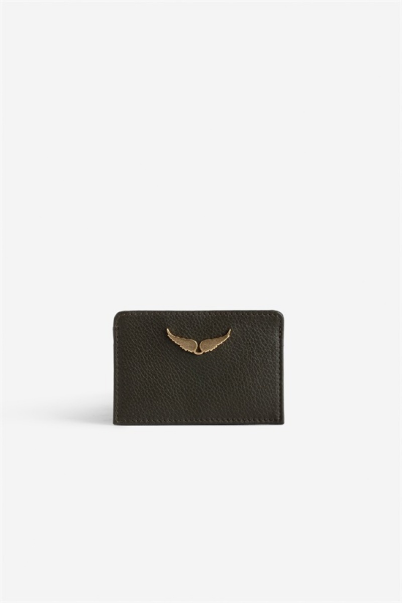 Zadig & Voltaire Pass Card Holder Kaki | ZV-255945