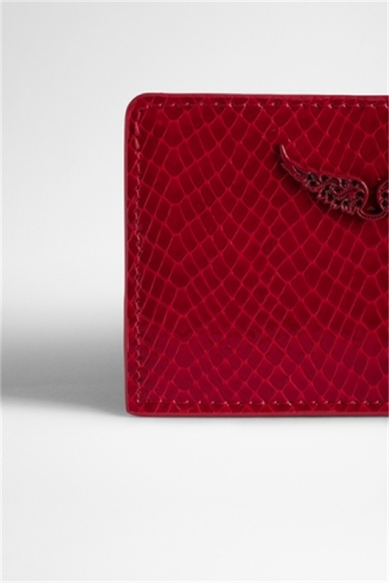 Zadig & Voltaire Pass Glossy Wallet Rojas | ZV-255950