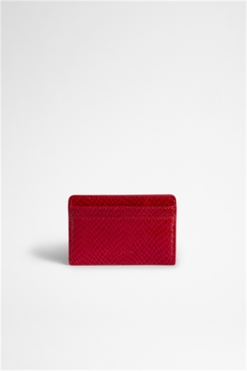 Zadig & Voltaire Pass Glossy Wallet Rojas | ZV-255950