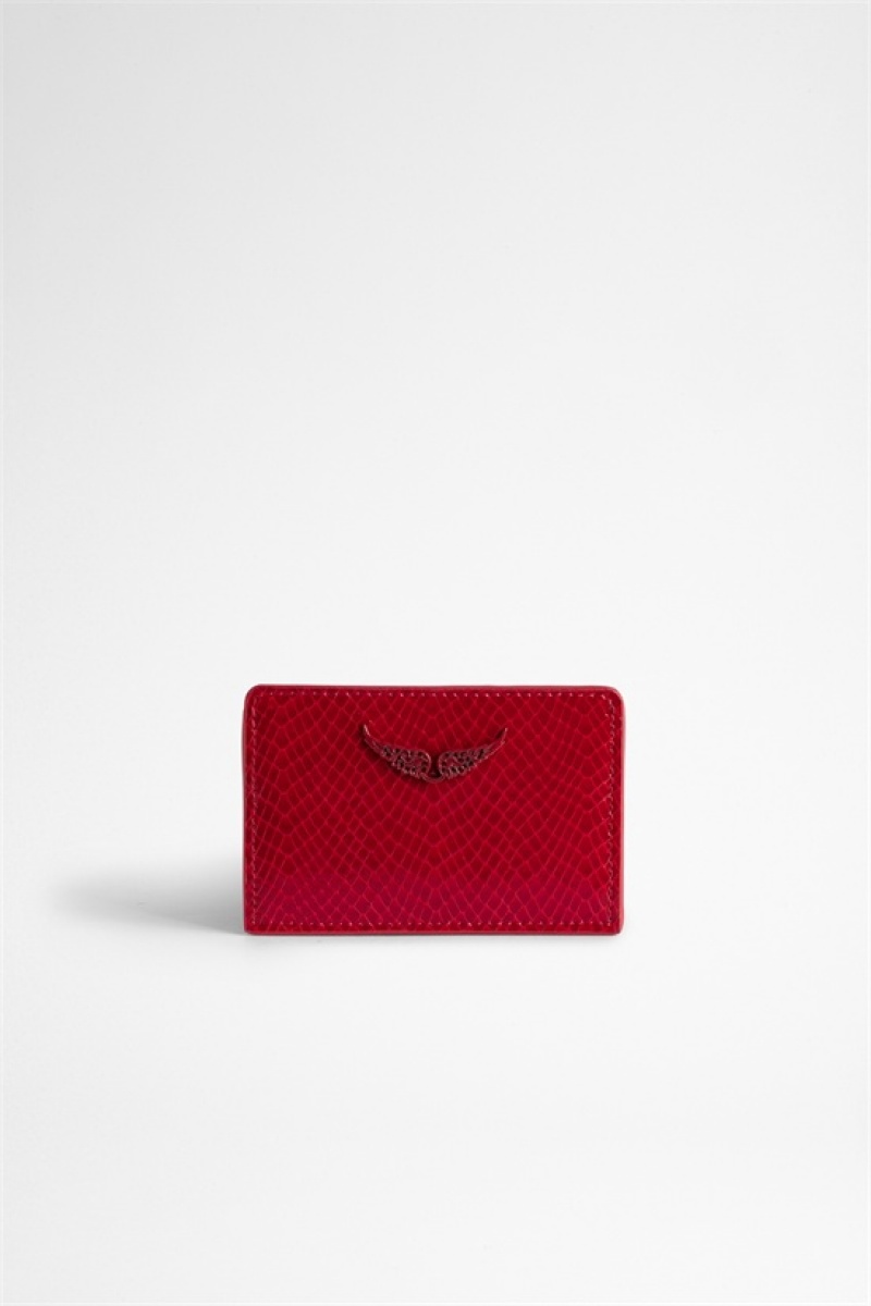 Zadig & Voltaire Pass Glossy Wallet Rojas | ZV-255950