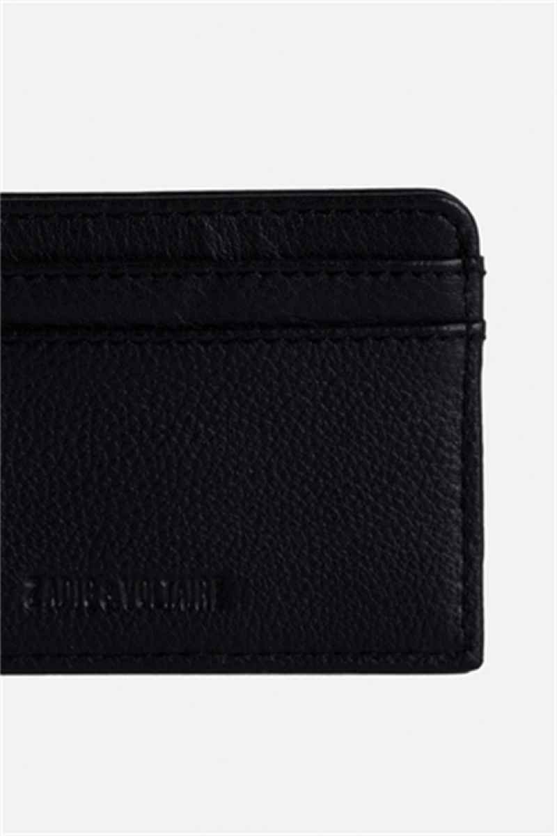 Zadig & Voltaire Pass Plumetis Wallet Negras | ZV-255948