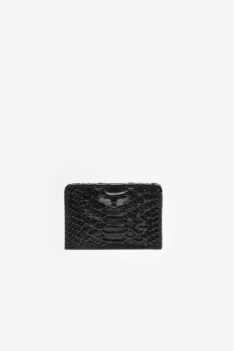 Zadig & Voltaire Pass Savage Wallet Negras | ZV-255953