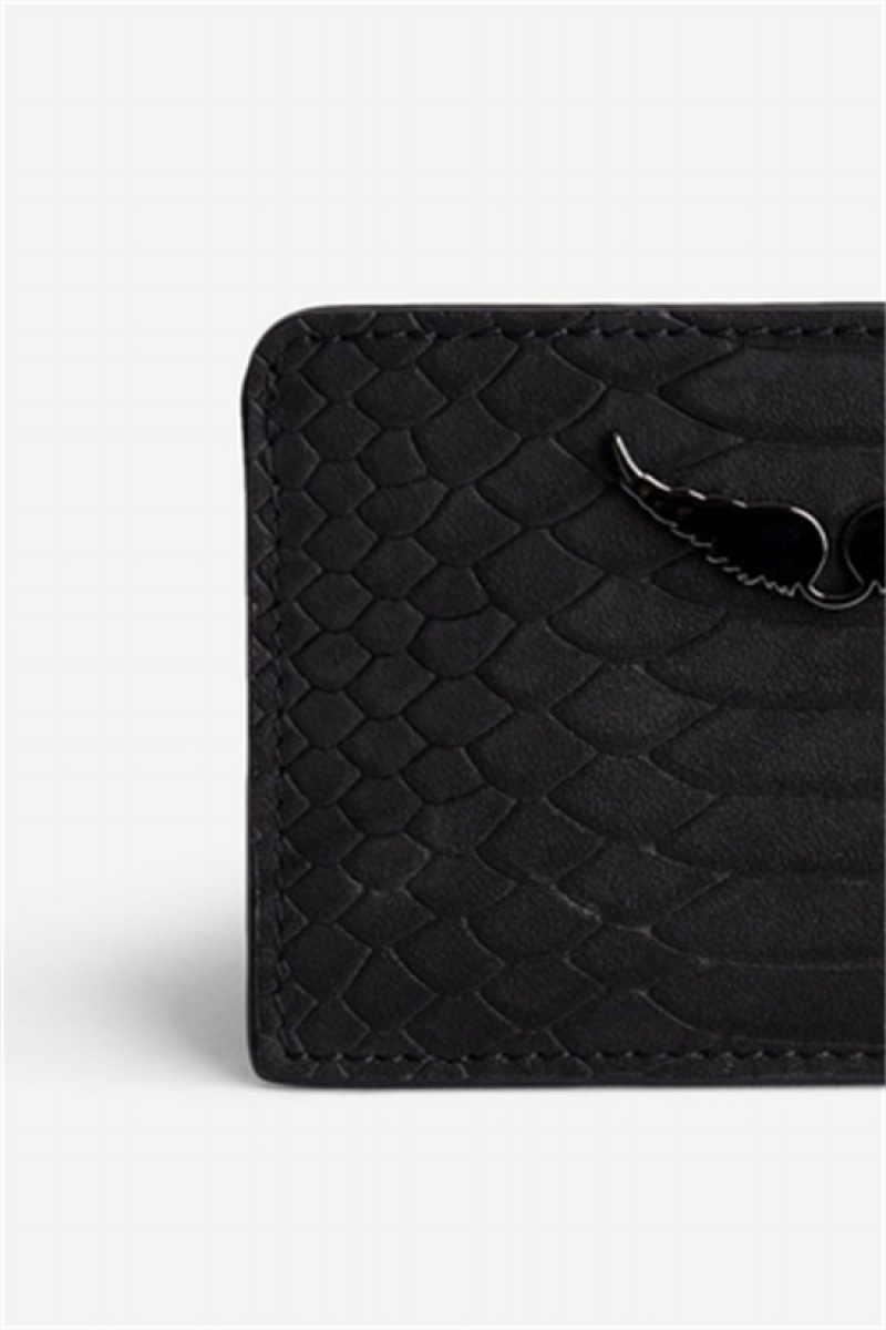 Zadig & Voltaire Pass Soft Wallet Negras | ZV-255952