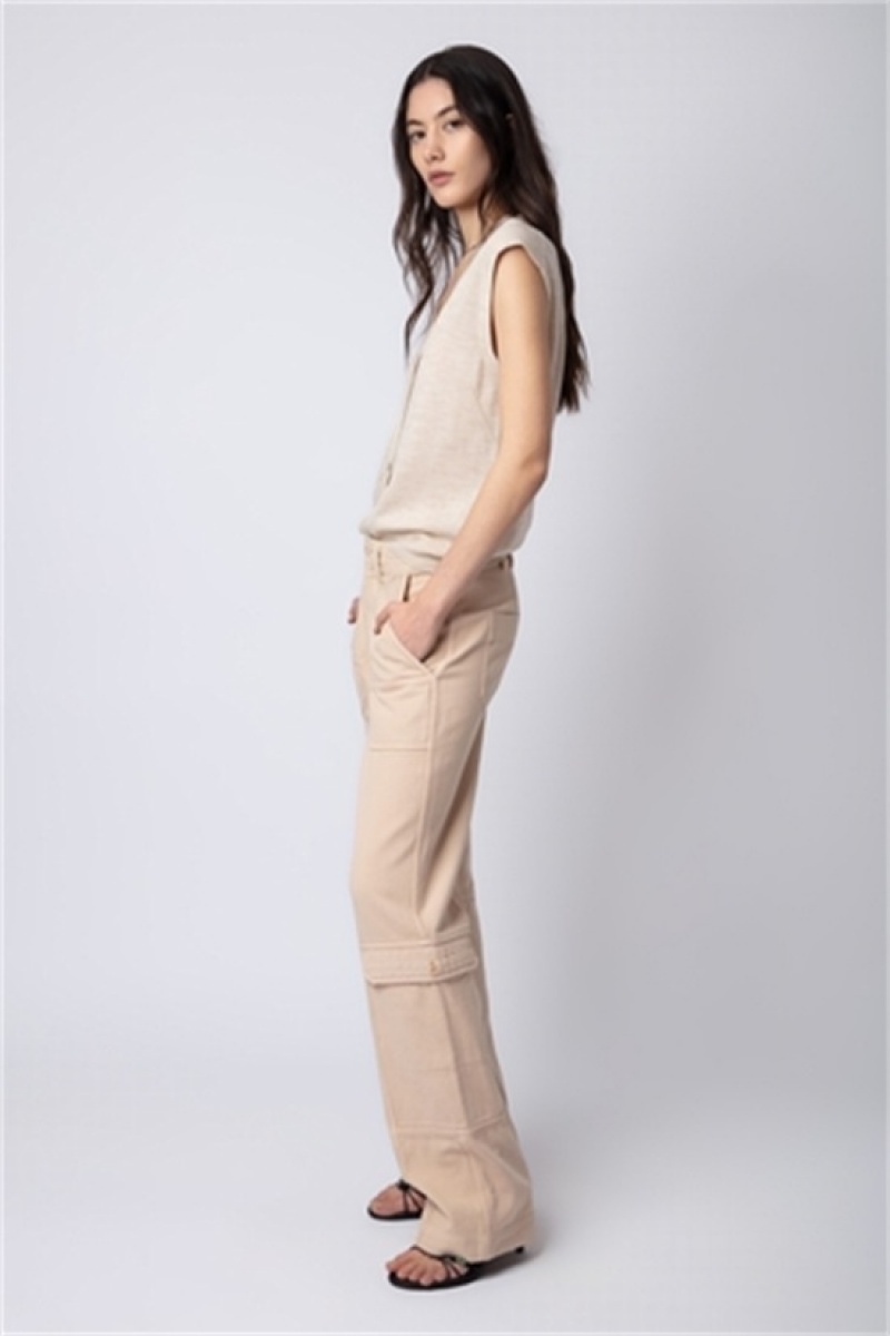 Zadig & Voltaire Pepper Pants Beige | ZV-256222