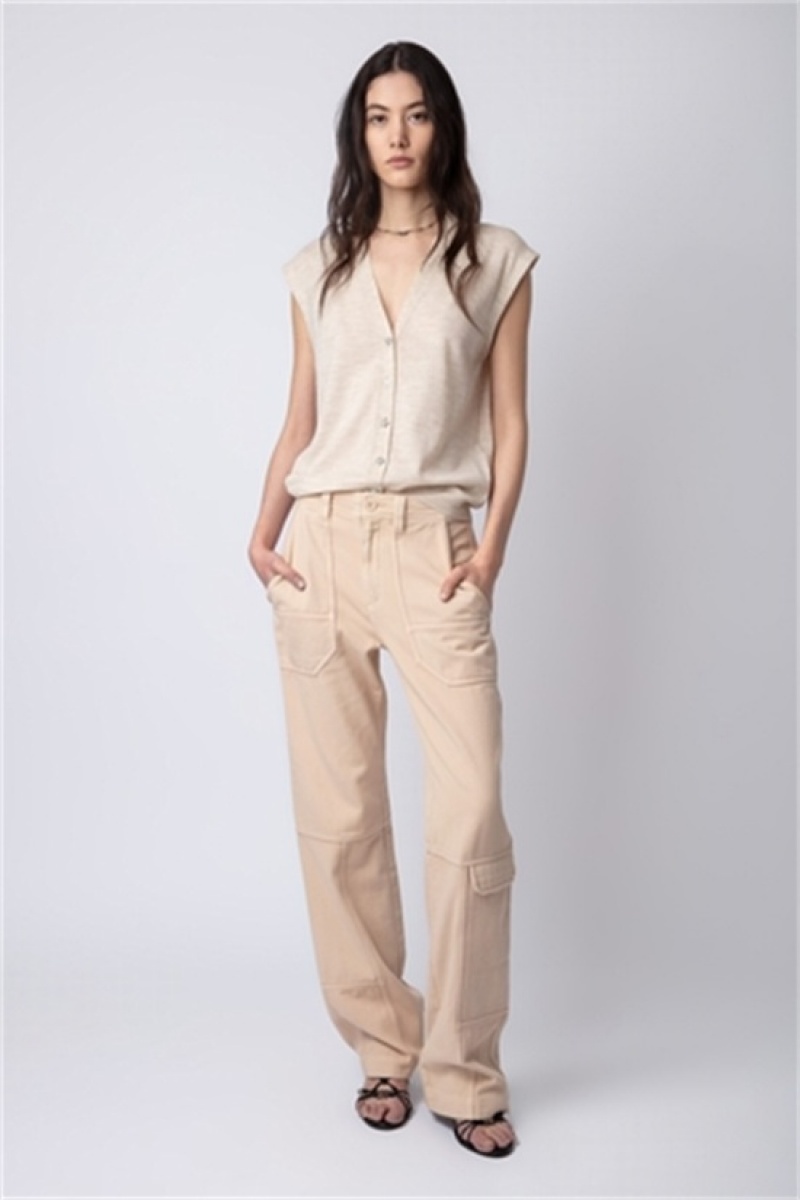 Zadig & Voltaire Pepper Pants Beige | ZV-256222