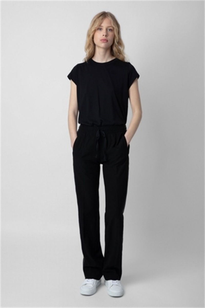 Zadig & Voltaire Pomy Pants Negras | ZV-256242