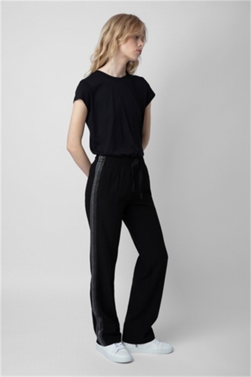 Zadig & Voltaire Pomy Pants Negras | ZV-256242