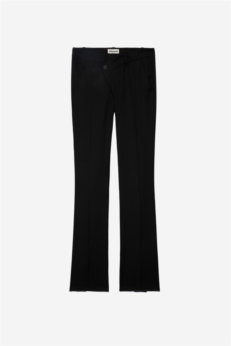 Zadig & Voltaire Poxy Pants Negras | ZV-256229