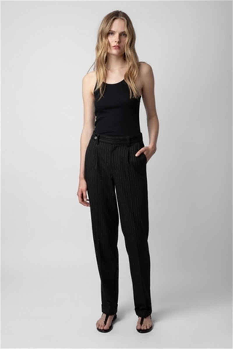 Zadig & Voltaire Pura Pants Negras | ZV-256227