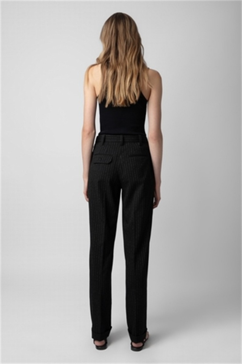 Zadig & Voltaire Pura Pants Negras | ZV-256227