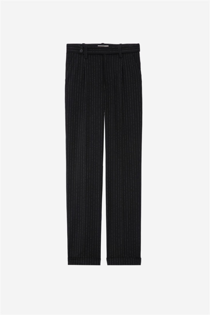 Zadig & Voltaire Pura Pants Negras | ZV-256227